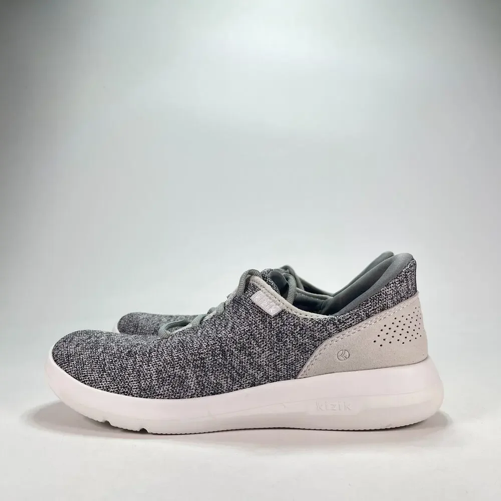 Kizik Madrid Eco Knit Grey Heather Lace Up Slip On Shoes DMADHG01-1D Mens Sz 8.5
